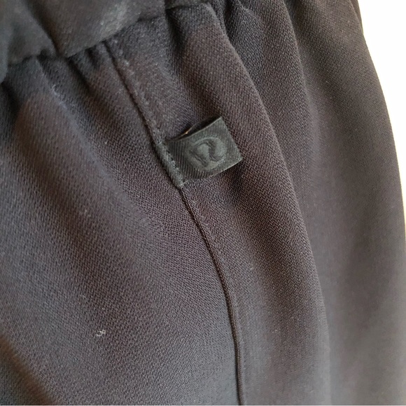 Lululemon Athletica Women’s Size S Black Wide-Leg Capri Pants High-Rise Elastic - Picture 5 of 16